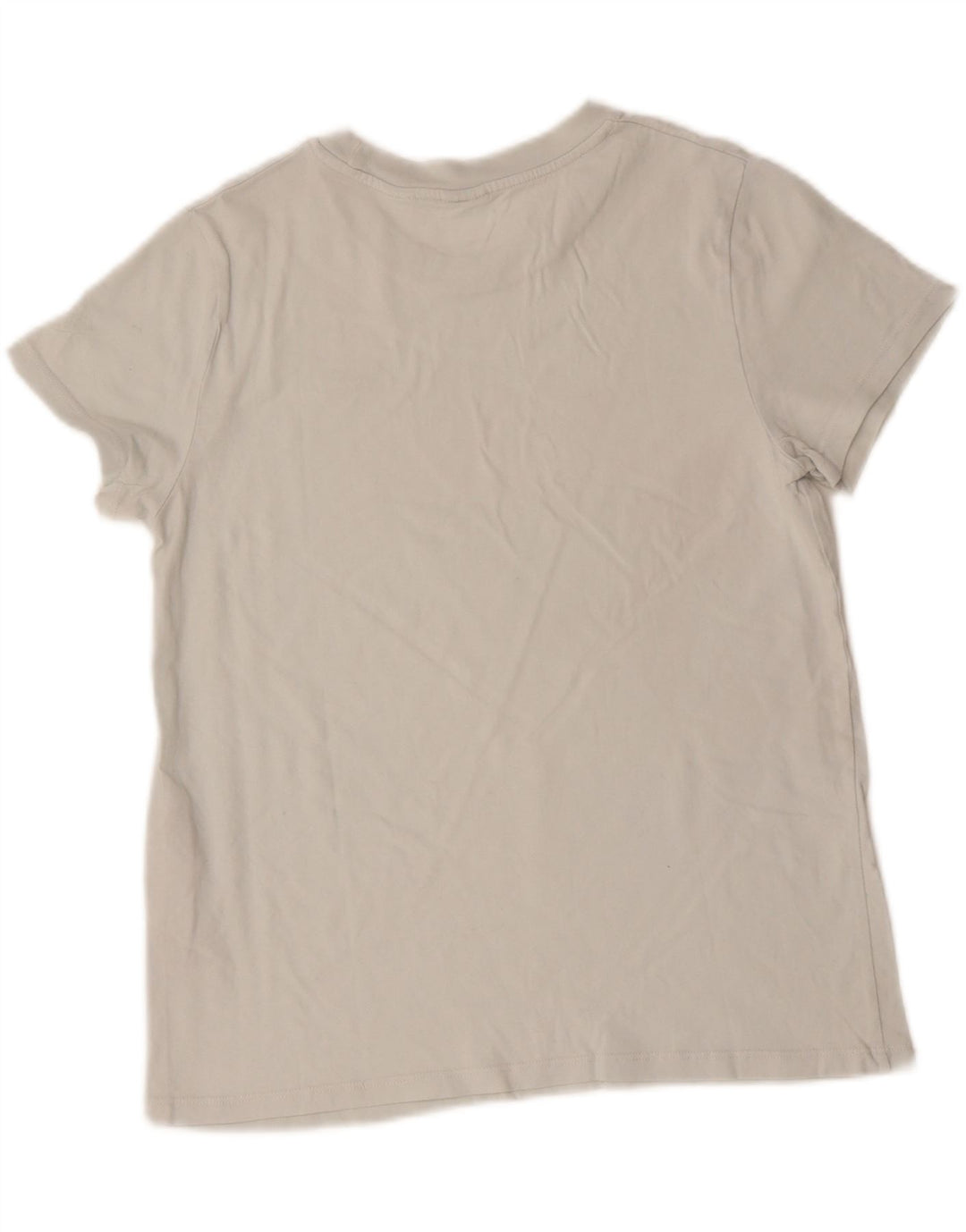 LEVI'S Womens T-Shirt Top UK 14 Medium Off White Cotton Vintage Levi's and Second-Hand Levi's from Messina Hembry 