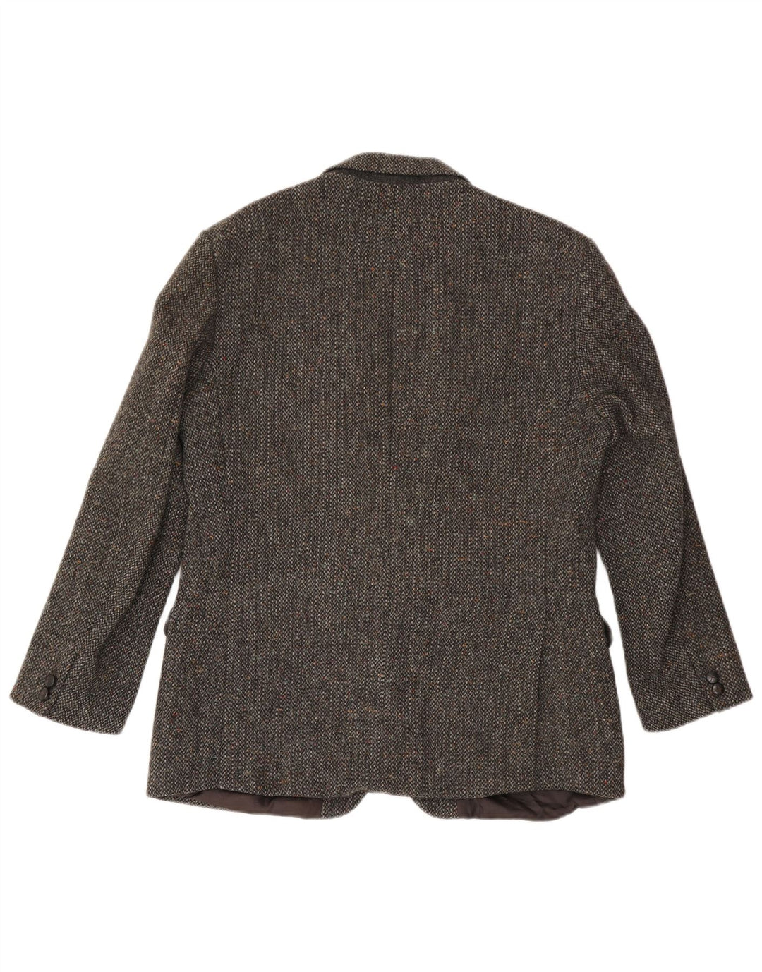 Мужской твидовый пиджак Harris на 2 пуговицах, Великобритания, 42 XL, серый, шерстяной в крапинку
