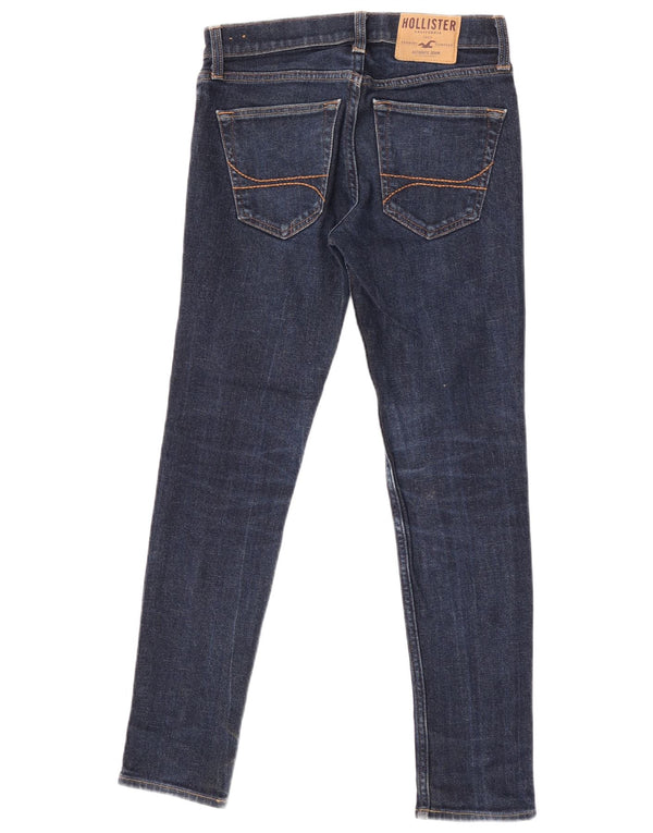Женские джинсы скинни Hollister W28 L30, темно-синий, хлопок