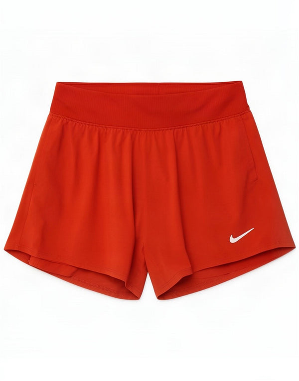 Женские спортивные шорты Nike Dri Fit Slim UK 8, маленькие оранжевые, полиэстер