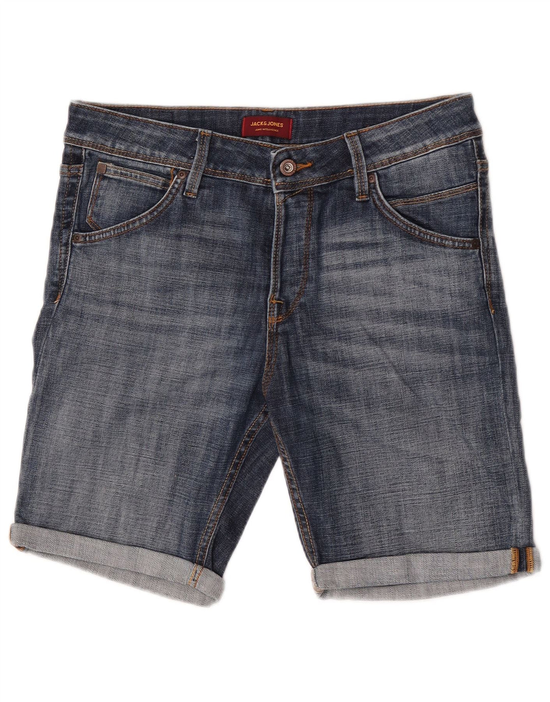 Мужские джинсовые шорты Jack & Jones Medium W32 Синие, хлопок