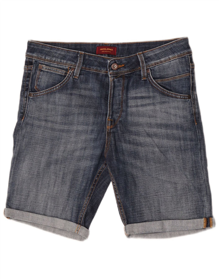 Мужские джинсовые шорты Jack & Jones Medium W32 Синие, хлопок