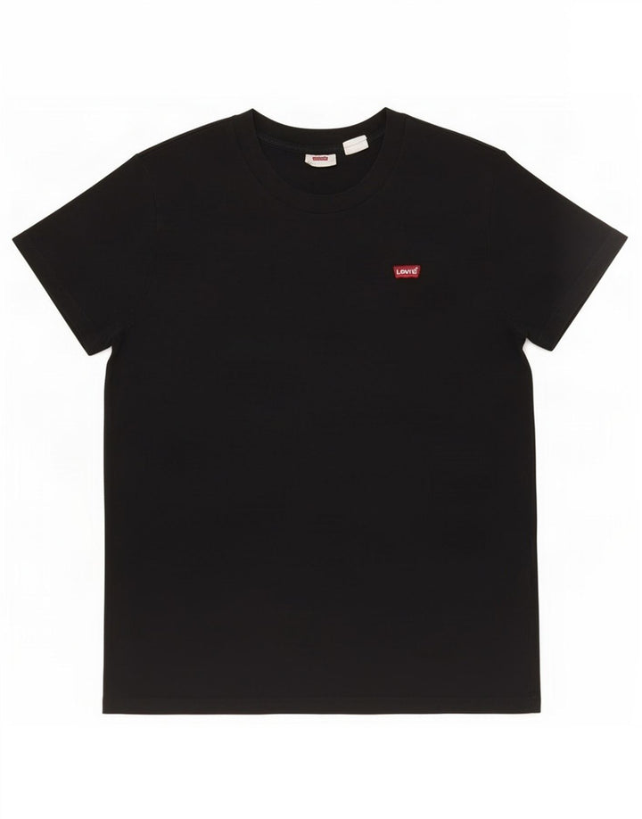 Женская футболка Levi's Top UK 10, маленькая, черная