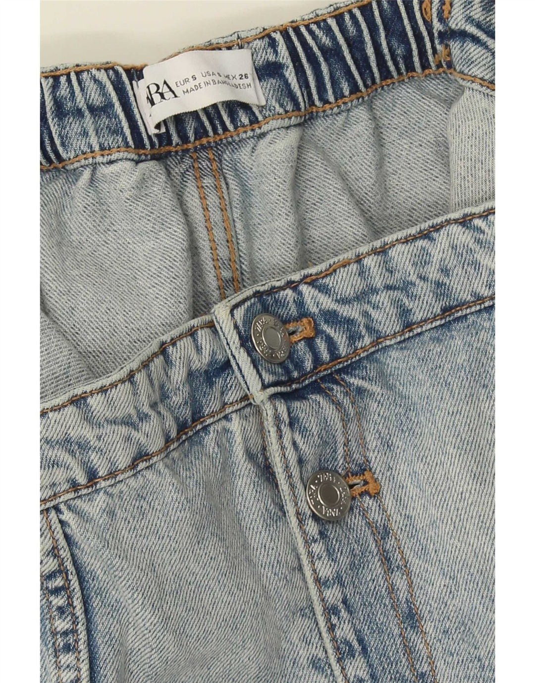 Женский джинсовый комбинезон без бретелек Zara UK 10, маленький синий
