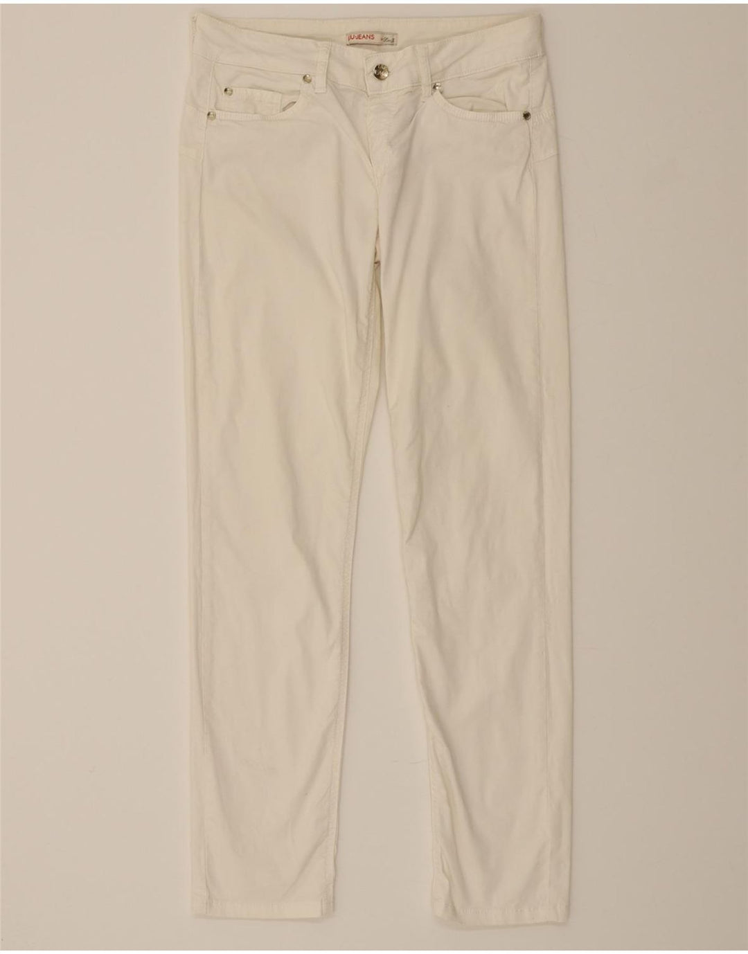LIU JO Womens Straight Casual Trousers W30 L29 White Vintage Liu Jo and Second-Hand Liu Jo from Messina Hembry 