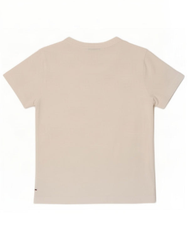 Женская футболка Tommy Hilfiger Top UK 14, средний белый хлопок