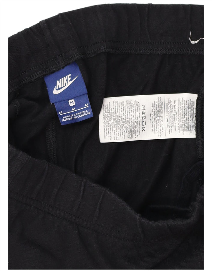 Мужские спортивные шорты NIKE среднего размера, черные, хлопковые