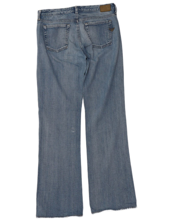 Женские потертые джинсы Armani Bootcut W29 L32 Синие, хлопок