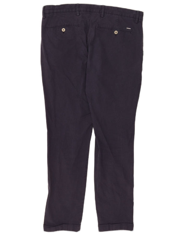 Мужские брюки-чиносы Massimo Dutti Slim Fit EU 42 Large W32 L28 Темно-синие