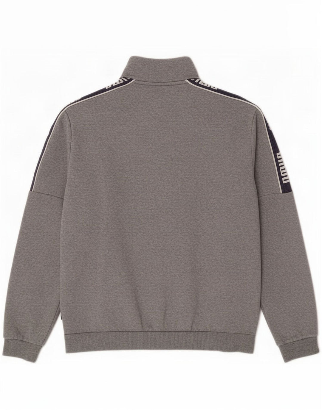 Puma Мужской спортивный костюм с графическим рисунком, верхняя куртка, средний серый хлопок с цветными блоками