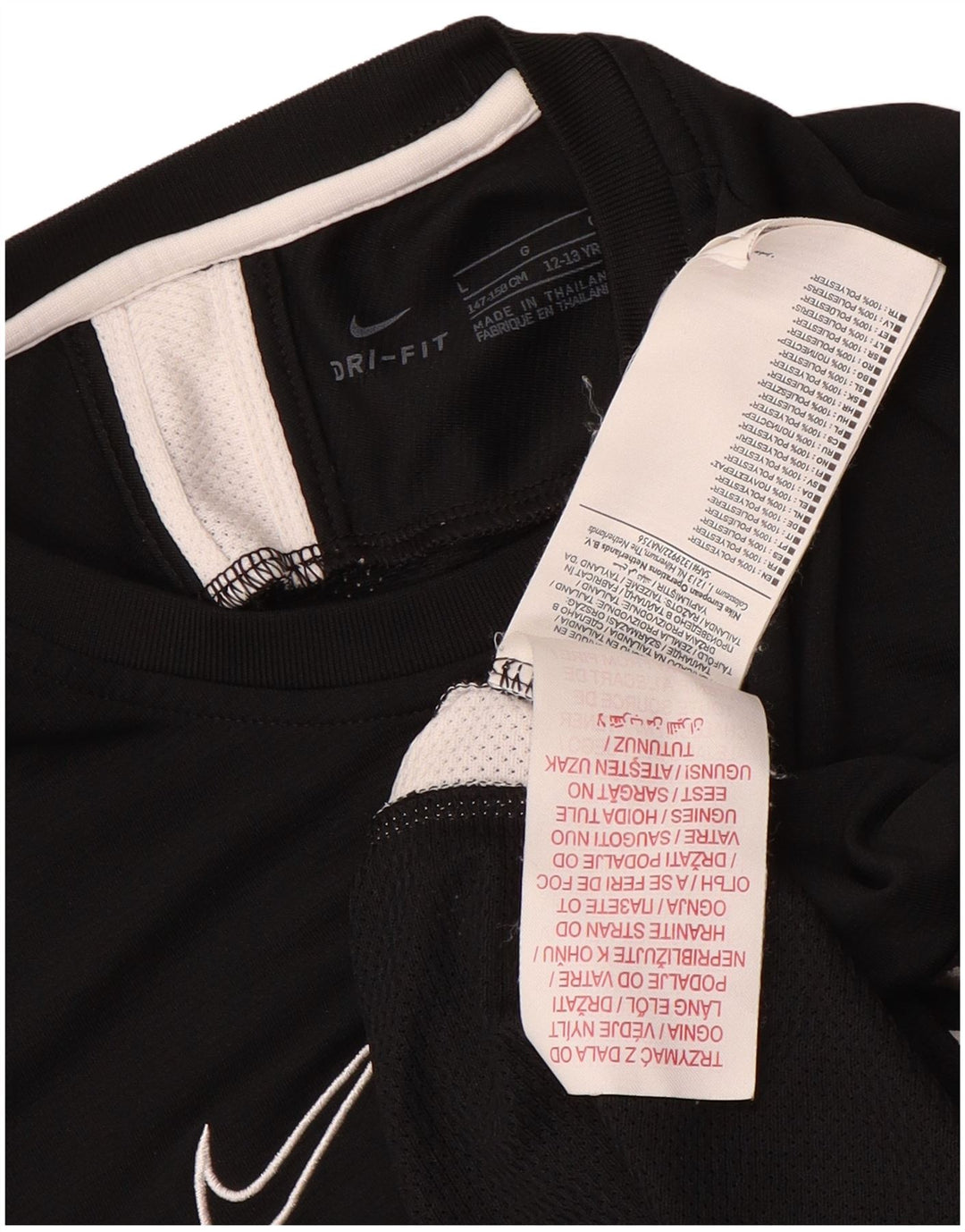 Футболка Nike Dri Fit для мальчиков, 12–13 лет, большой черный полиэстер