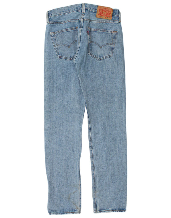 Мужские прямые джинсы Levi's 501 W28 L32 синие, хлопок