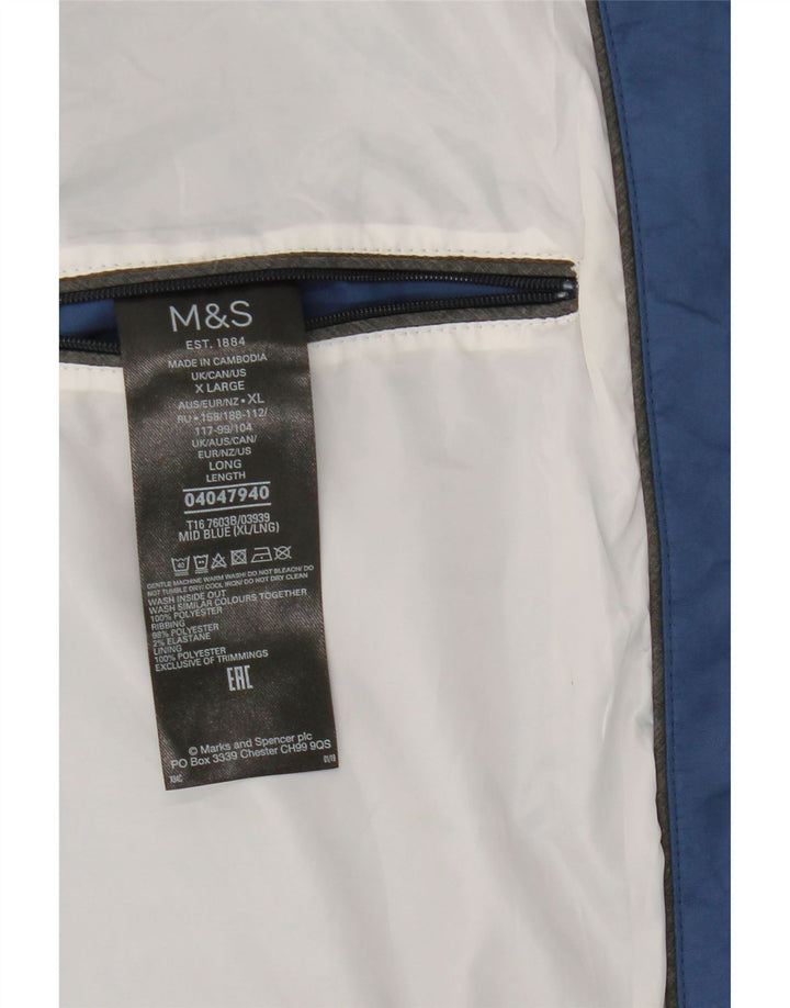 Мужской бомбер Marks & Spencer UK 42 XL синий полиэстер