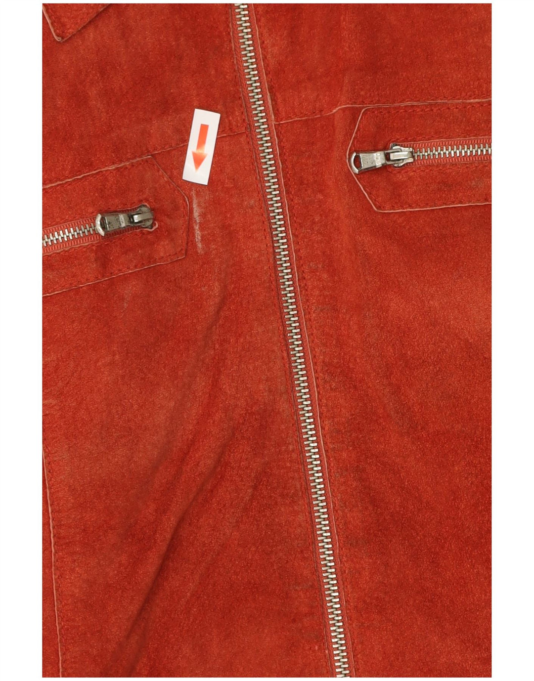 CONBIPEL Женская кожаная куртка IT 44 Medium Orange Leather