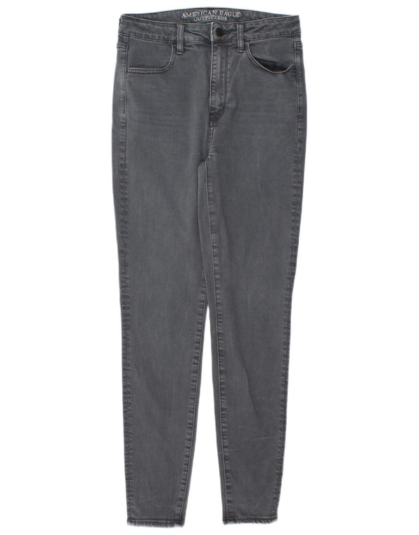 Женские джинсы скинни AMERICAN EAGLE OUTFITTERS UK 10, маленькие W28 L29, серые