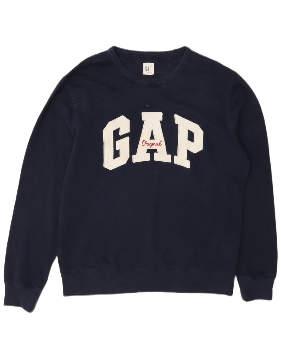 Мужской свитшот с рисунком Gap, средний темно-синий хлопковый джемпер