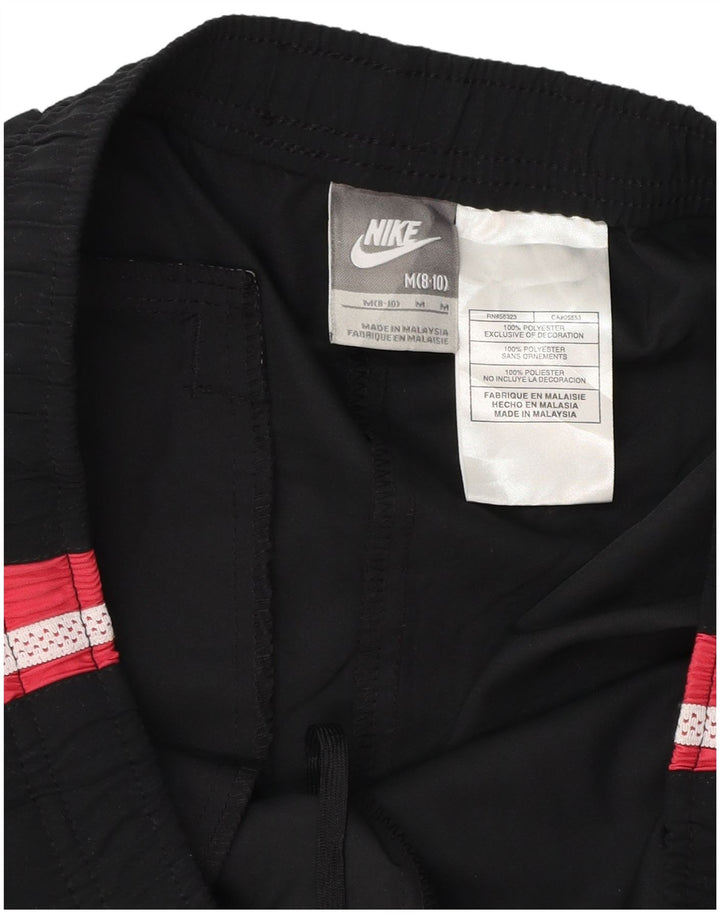 Женские спортивные брюки NIKE, США, 8/10, средний черный полиэстер с цветными блоками