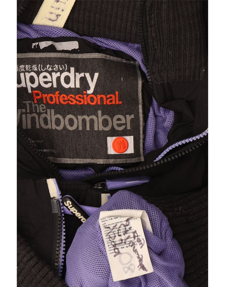 Женская ветровка с капюшоном Superdry The Windbomber UK 12, средний серый цвет