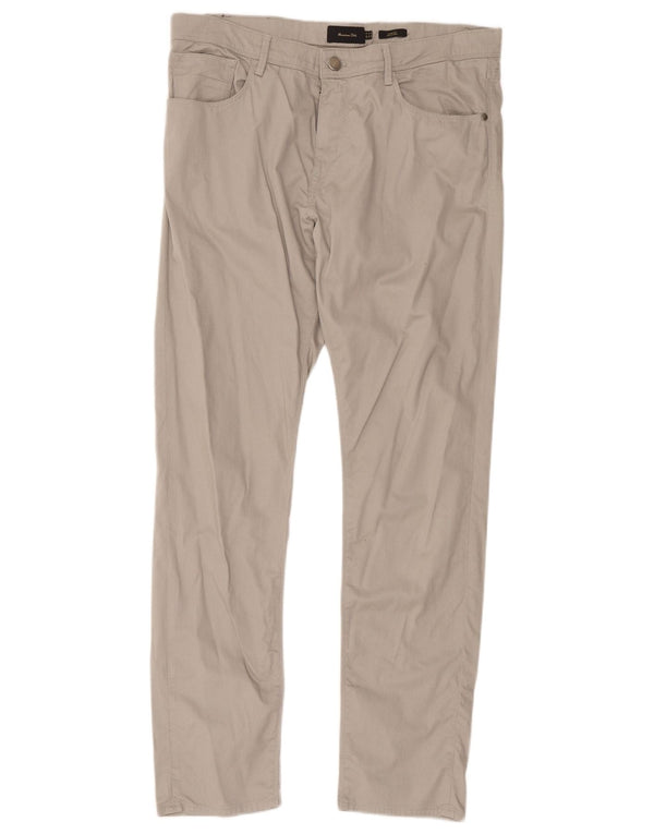 Мужские повседневные брюки Massimo Dutti EU 44, большие W34 L30, серые с геометрическим рисунком