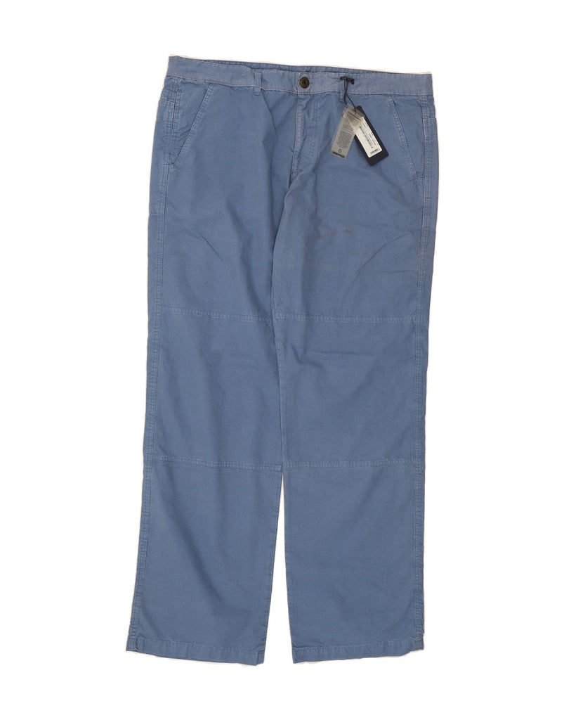 MURPHY & NYE Mens Straight Chino Trousers  W44 L37 Blue Cotton Vintage Murphy & Nye and Second-Hand Murphy & Nye from Messina Hembry 