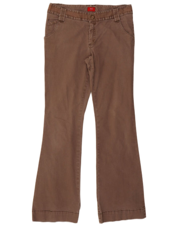 MOSSIMO Женские повседневные брюки Bootcut, большие размеры W32 L31, коричневый хлопок, США 11