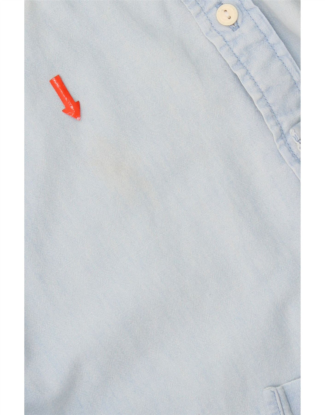 Мужская джинсовая рубашка Levi's из хлопка среднего синего цвета