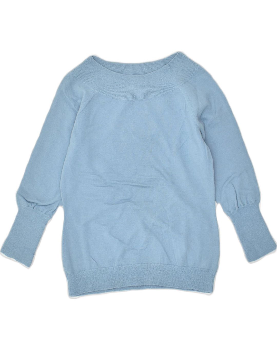 BANANA REPUBLIC Womens Boat Neck Jumper Sweater UK 10 Small Blue | Vintage Banana Republic | Thrift | Second-Hand Banana Republic | Used Clothing | Messina Hembry 