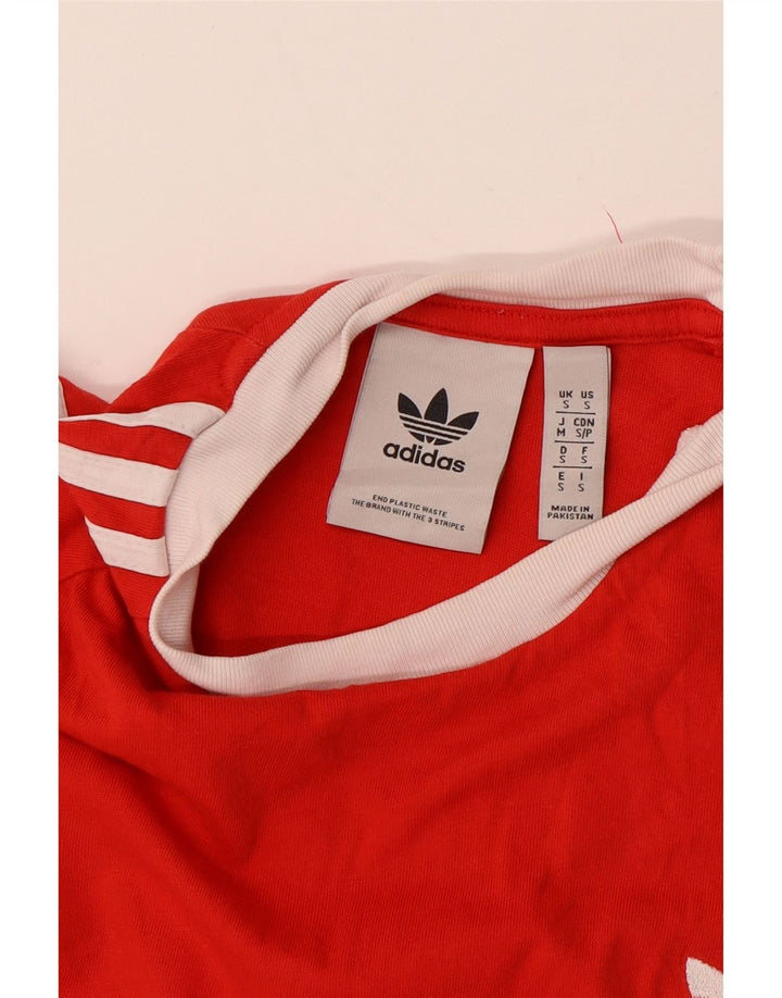 ADIDAS Mens T-Shirt Top Small Red