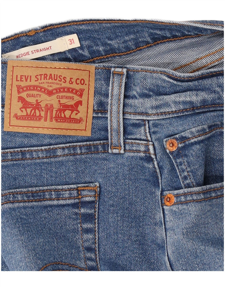 Женские прямые джинсы Levi's на танкетке W31 L28 синие