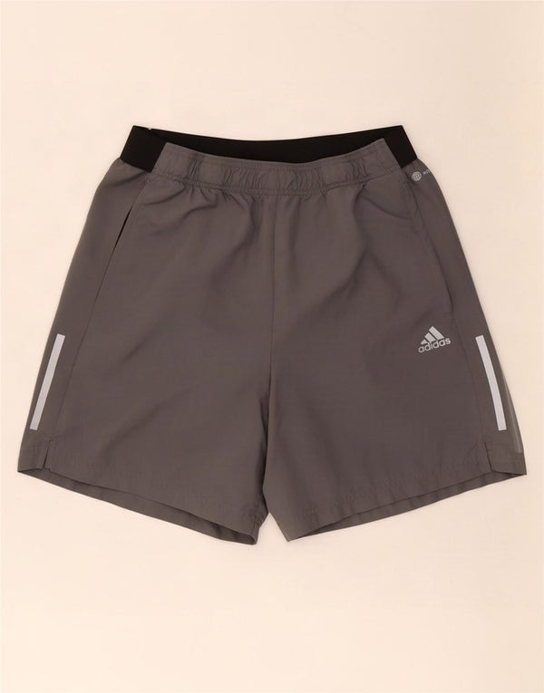 Adidas Mens Aeroready Sport Shorts Large Grey Colourblock Polyester
