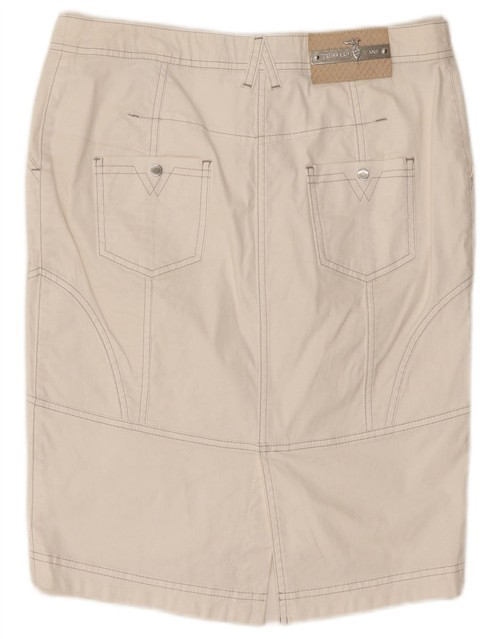 Trussardi Jeans Женская юбка-карандаш IT 44 Medium W30 Белый хлопок