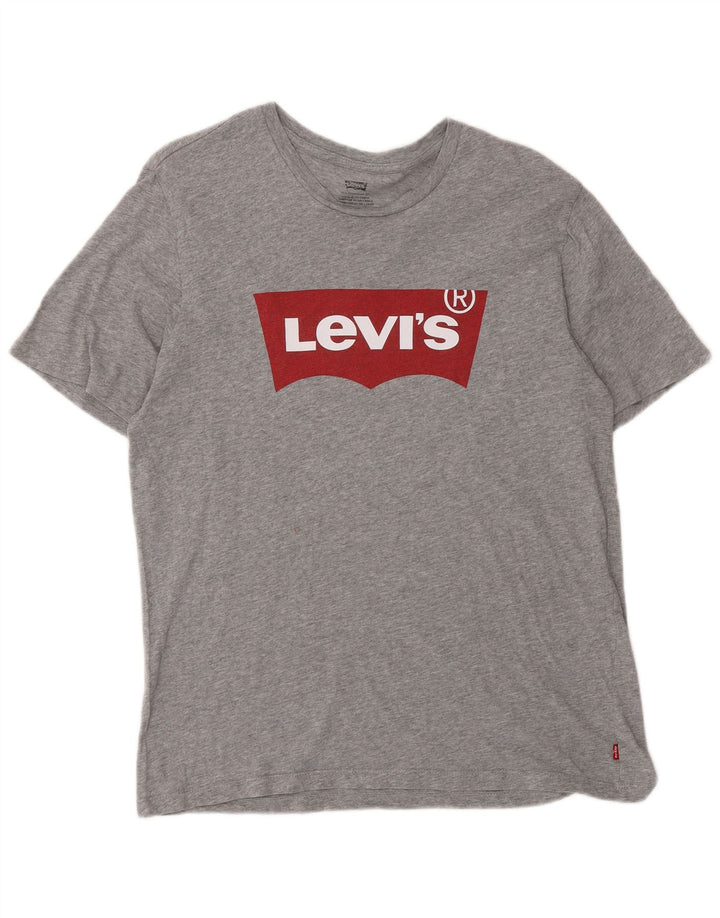 Мужская футболка с рисунком Levi's, средний серый цвет