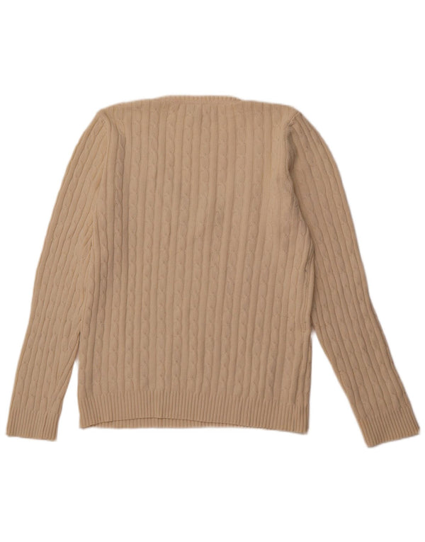 ОДЕЖДА ДЛЯ ЭКИПАЖА Женский джемпер с v-образным вырезом, Великобритания, 18 XL, белый хлопок