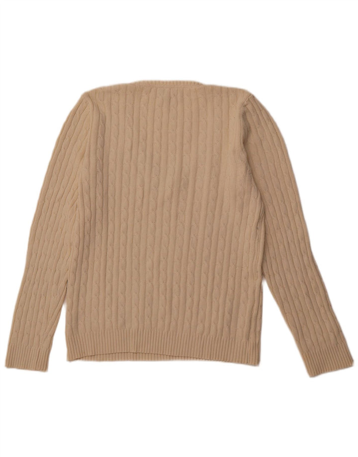 ОДЕЖДА ДЛЯ ЭКИПАЖА Женский джемпер с v-образным вырезом, Великобритания, 18 XL, белый хлопок