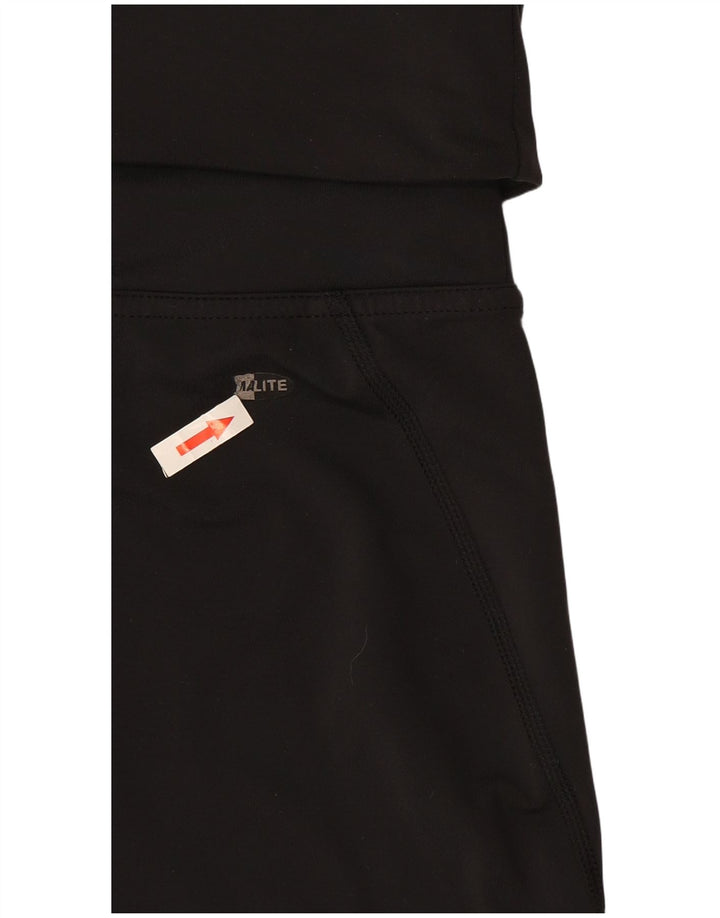 Женские спортивные шорты-бермуды Adidas Climalite UK 8, маленькие черные из полиэстера