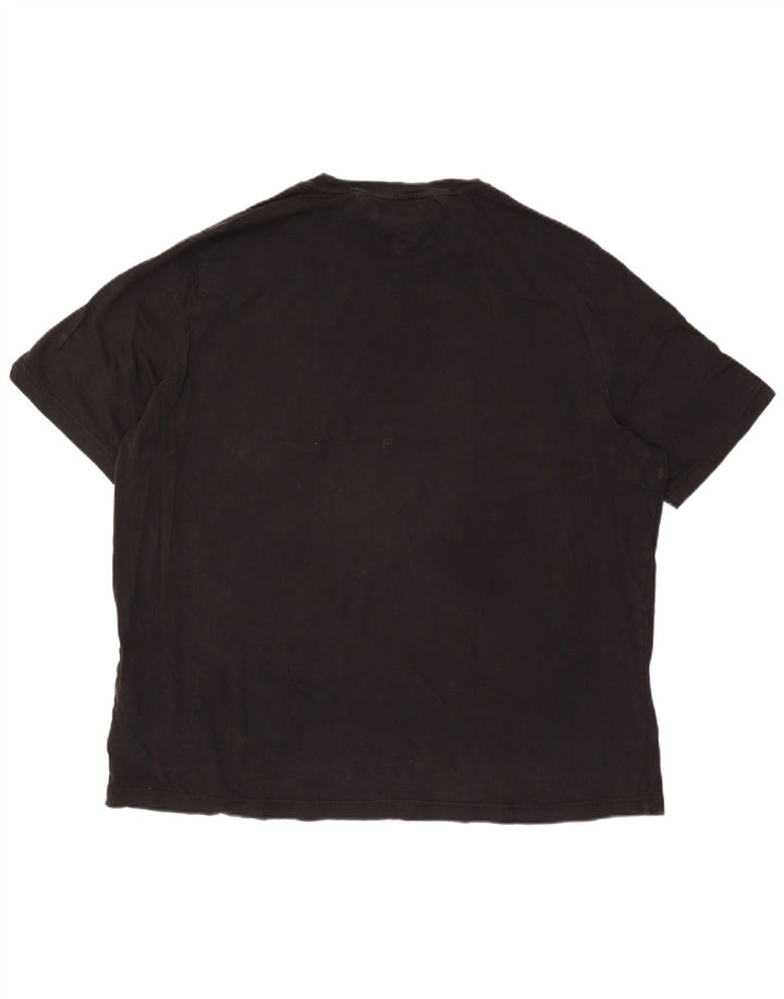 TOMMY HILFIGER Мужская футболка с рисунком 3XL, черный хлопок