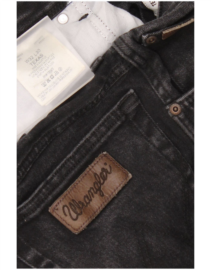 Мужские прямые джинсы Wrangler Texas W32 L30, черный хлопок