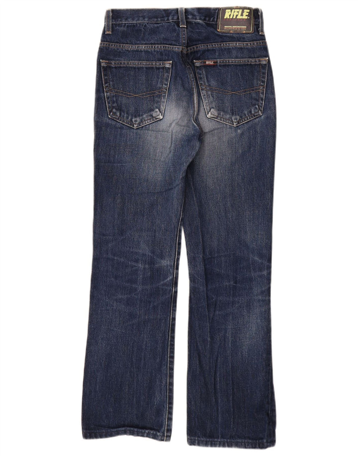 Мужские джинсы Bootcut с винтовкой W28 L28, синий хлопок