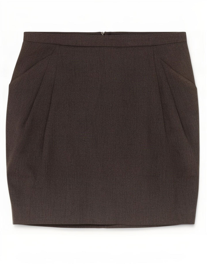 Женская мини-юбка Zara Small W26, серый полиэстер