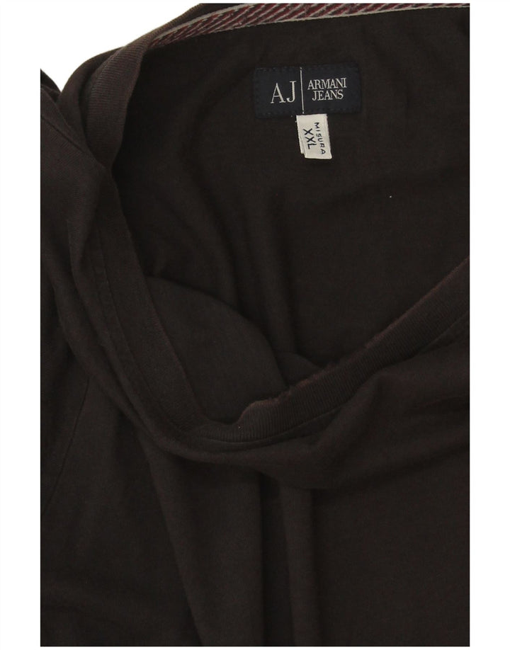 Мужской топ с длинным рукавом Armani Jeans 2XL черный