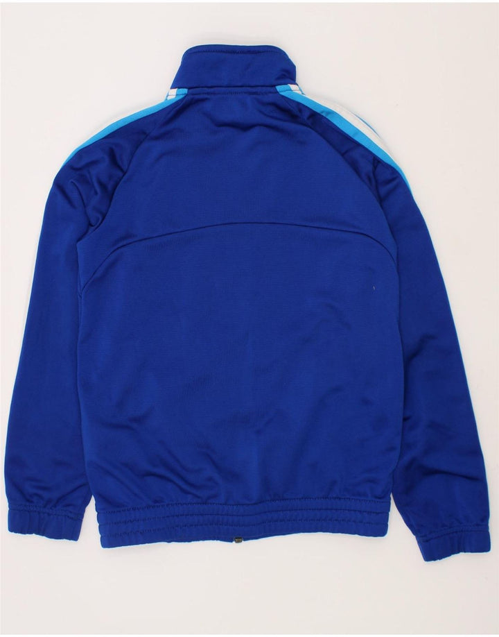 ADIDAS Boys Tracksuit Top Jacket 7-8 Years Blue Colourblock Polyester Vintage Adidas and Second-Hand Adidas from Messina Hembry 