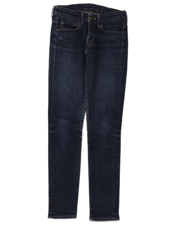 Женские джинсы скинни Levi's W28 L30 синие, хлопок