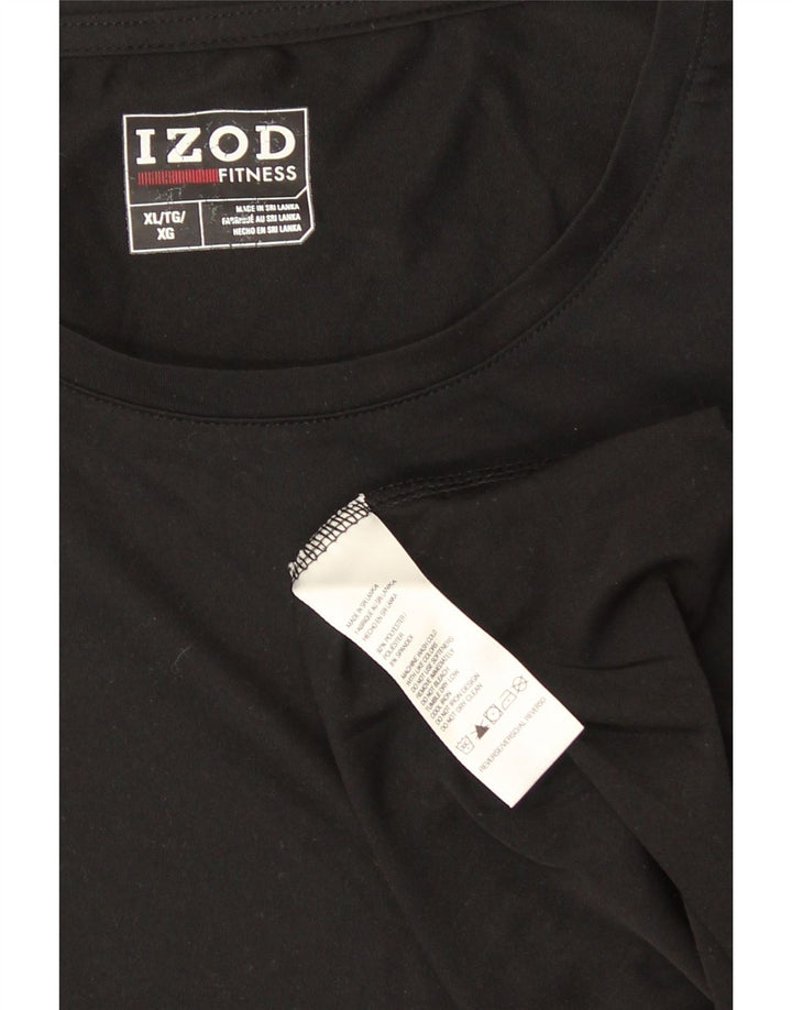 Женская футболка Izod Top UK 18 XL, черный полиэстер