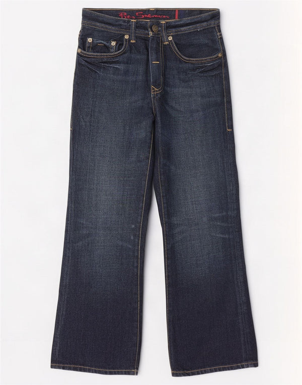 Женские широкие джинсы Ben Sherman W24 L25, темно-синий, хлопок