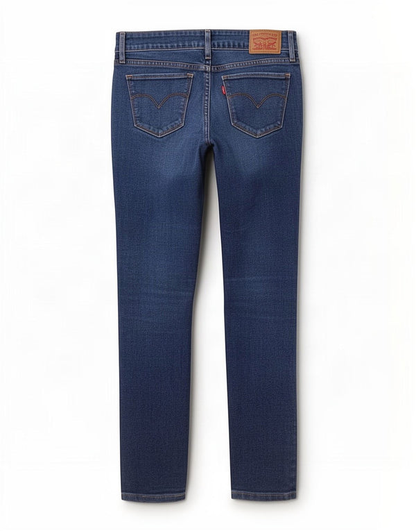 Женские джинсы скинни Levi's W25 L28, синий хлопок
