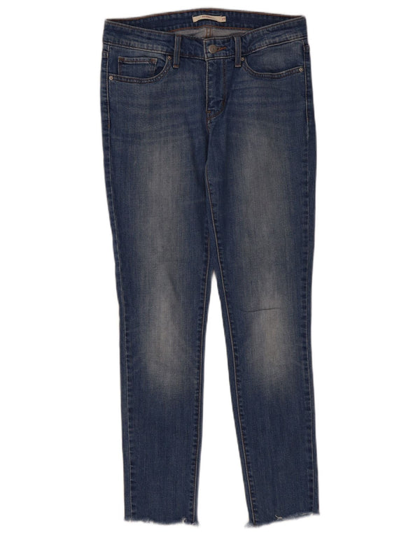 Женские джинсы скинни Levi's 711 W27 L29 синие, хлопок