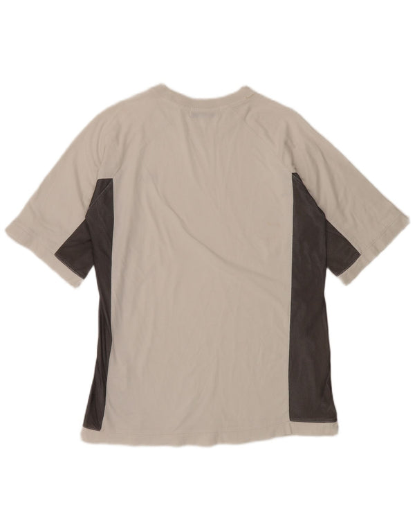 Футболка FILA для мальчиков, топ 13–14 лет, белый хлопок с цветными блоками