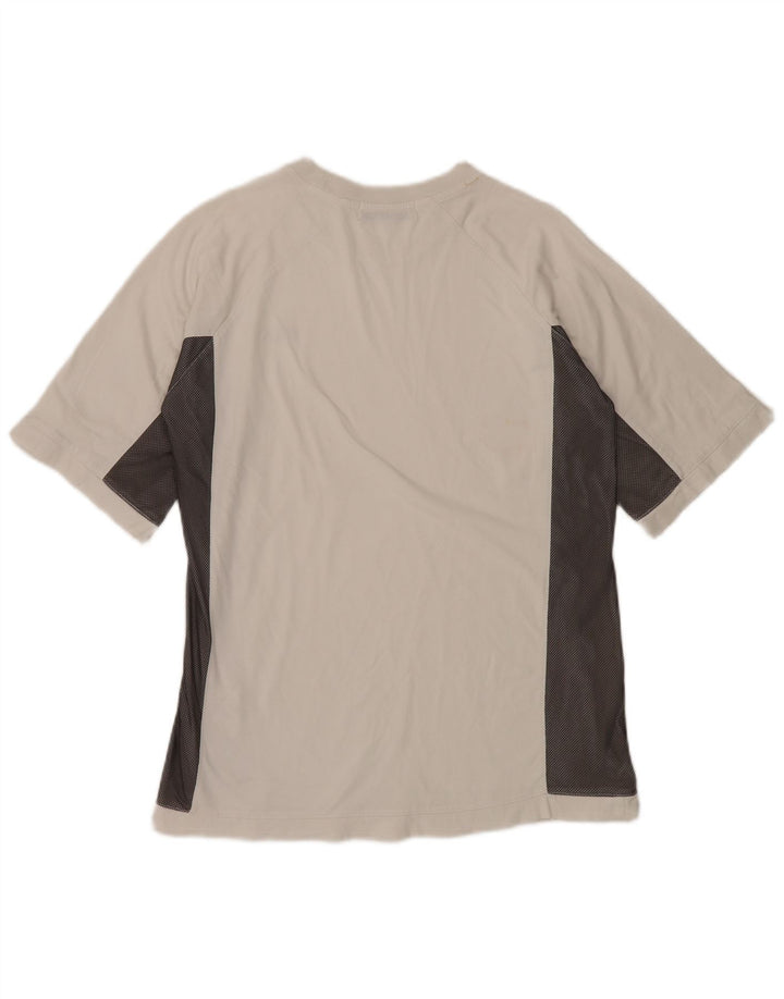 Футболка FILA для мальчиков, топ 13–14 лет, белый хлопок с цветными блоками