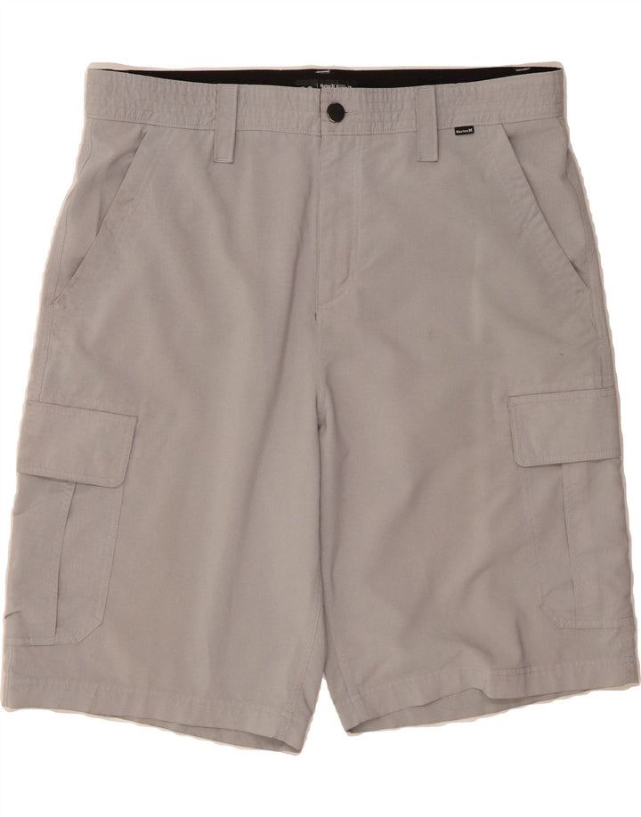 HURLEY Mens Cargo Shorts W38 XL Grey Polyester Vintage Hurley and Second-Hand Hurley from Messina Hembry 