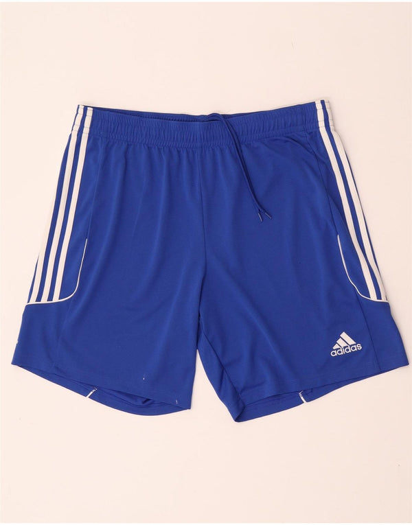 Мужские спортивные шорты Adidas Climalite XL синие из полиэстера